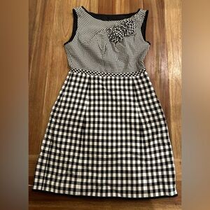 Vintage 90’s MOSCHINO Chic and Cheap Black And White Gingham dress. XS.